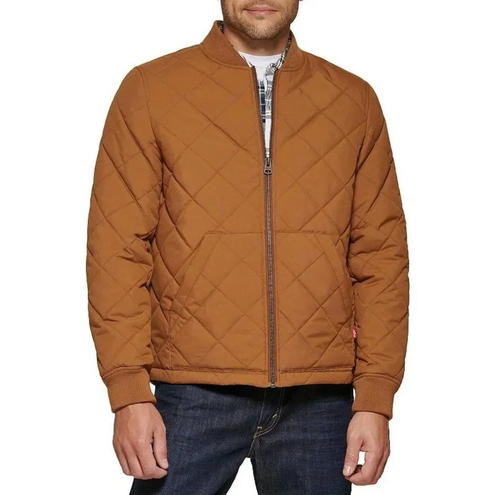 Levi's diamond quilted bomber jacket